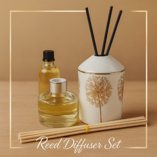 Gold Dandelion Diffuser Set + refill