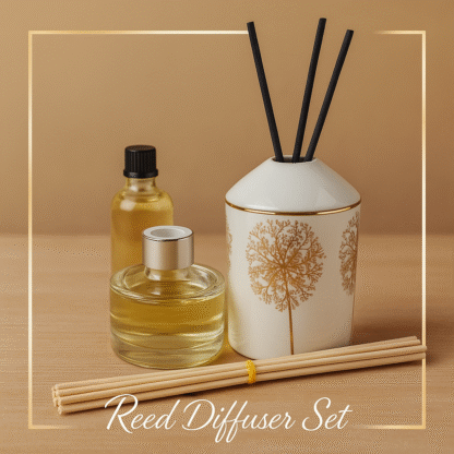 Gold Dandelion Diffuser Set + refill