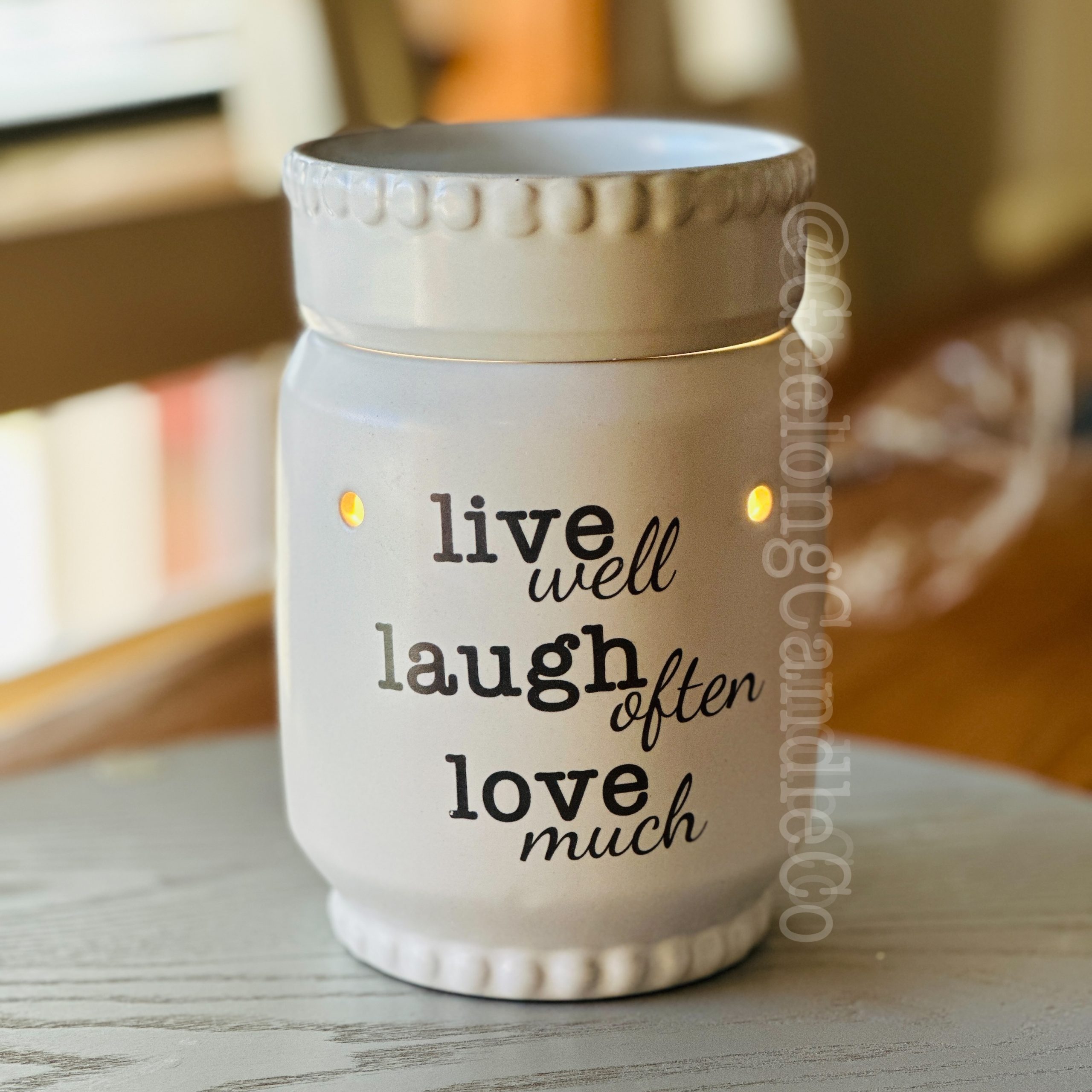 Live Laugh Love Illumination Warmer Geelong Candle Co.