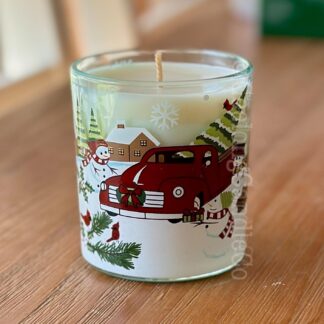 Christmas Tumbler Candle Santas Christmas Truck