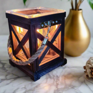 Walnut & Rope Vintage Warmer