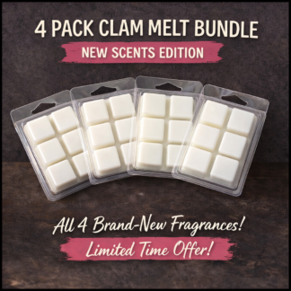 4 Pack Clam Melt Bundle – New Scents Edition